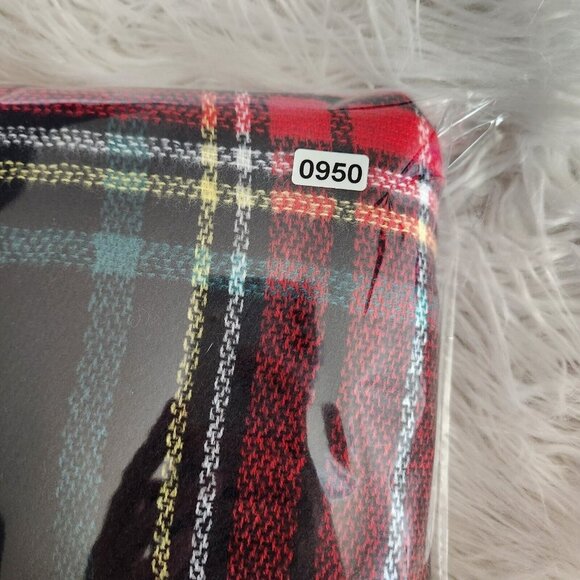 Betsey Johnson Womens Scarf‎ Wrap One Size Multicolor Check Fringe Travel Shawl - Picture 11 of 12